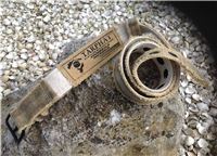 Canvas belts made from recycled truck tarpaulins