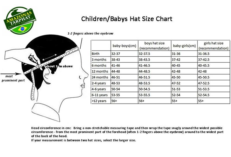 Kids Hat Size Chart