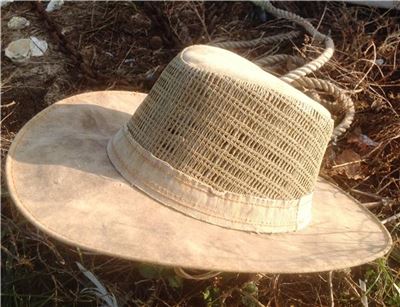 Side Vented wide Brim Tarp Hat Small